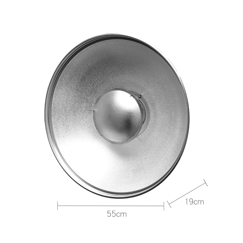 Beauty Dish 55Cm Studio - طبق تجميل فضي مقاس 55 سم