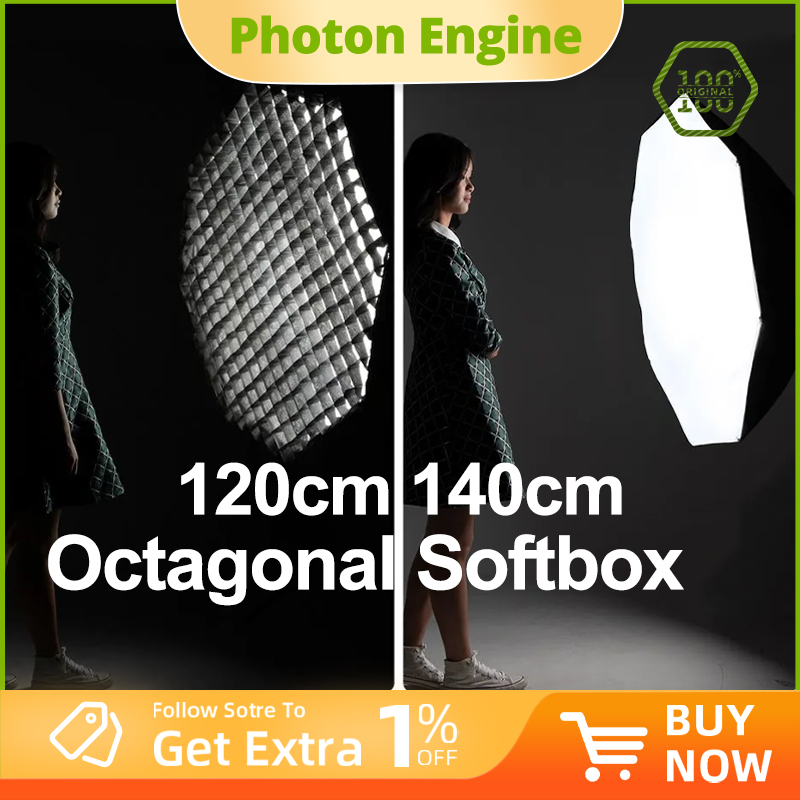 Softbox 120Cm Octagon - سوفت بوكس كبير AMBITFUL 120 سم