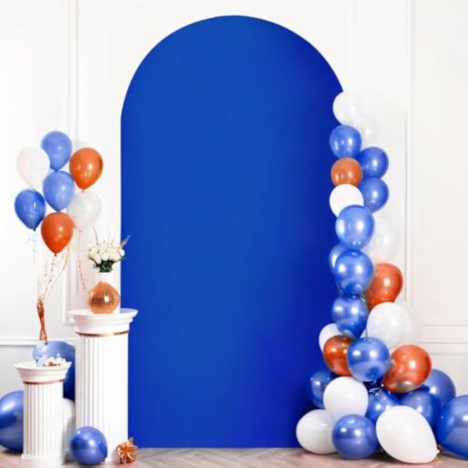 Photography Backdrop Stand Kit - VIKAMA غطاء قوس أزرق بالون الزفاف