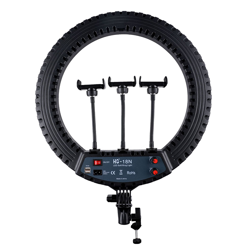 Ring Light 18 Inch Studio - إضاءة حلقية LED للتصوير الفوتوغرافي والبث