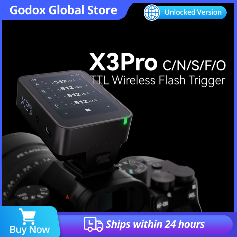 Wireless Flash Trigger 2.4G - جديد Godox X3pro TTL HSS 2.4G