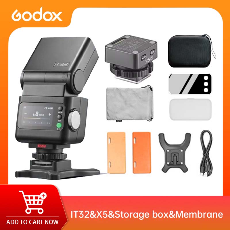 Wireless Flash Trigger 2.4G - مجموعة فلاش جودوكس IT32 X5 المغناطيسية