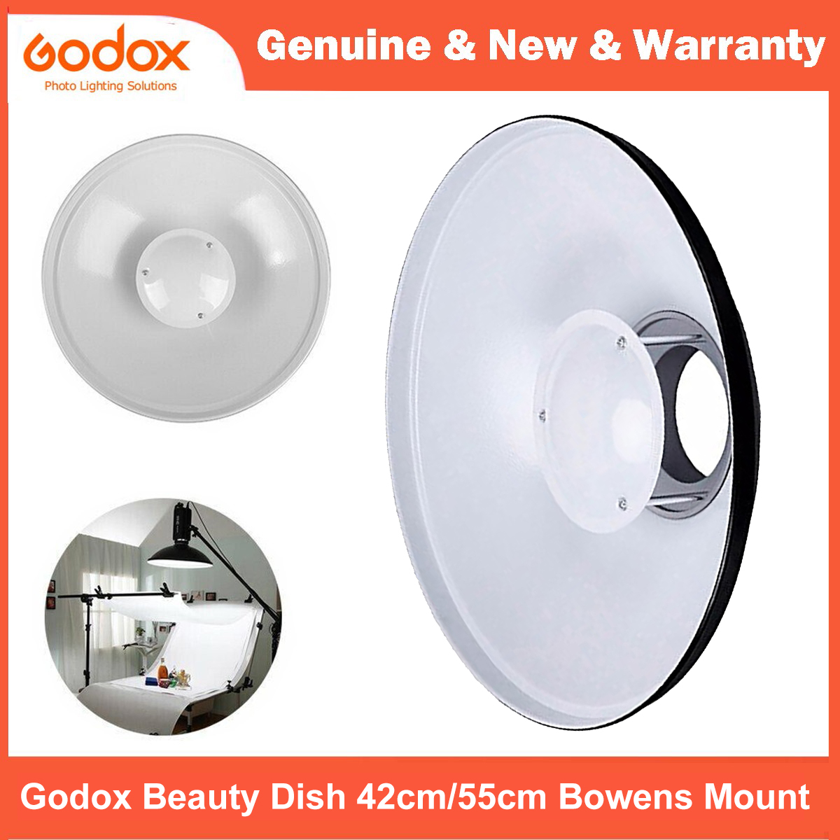 Beauty Dish 55Cm Studio - Godox BDR-W طبق الجمال 42 سنتيمتر