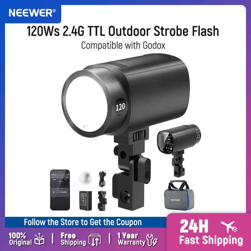 Studio Strobe Hss Ttl - فلاش خارجي NEEWER Q120 بقوة 120