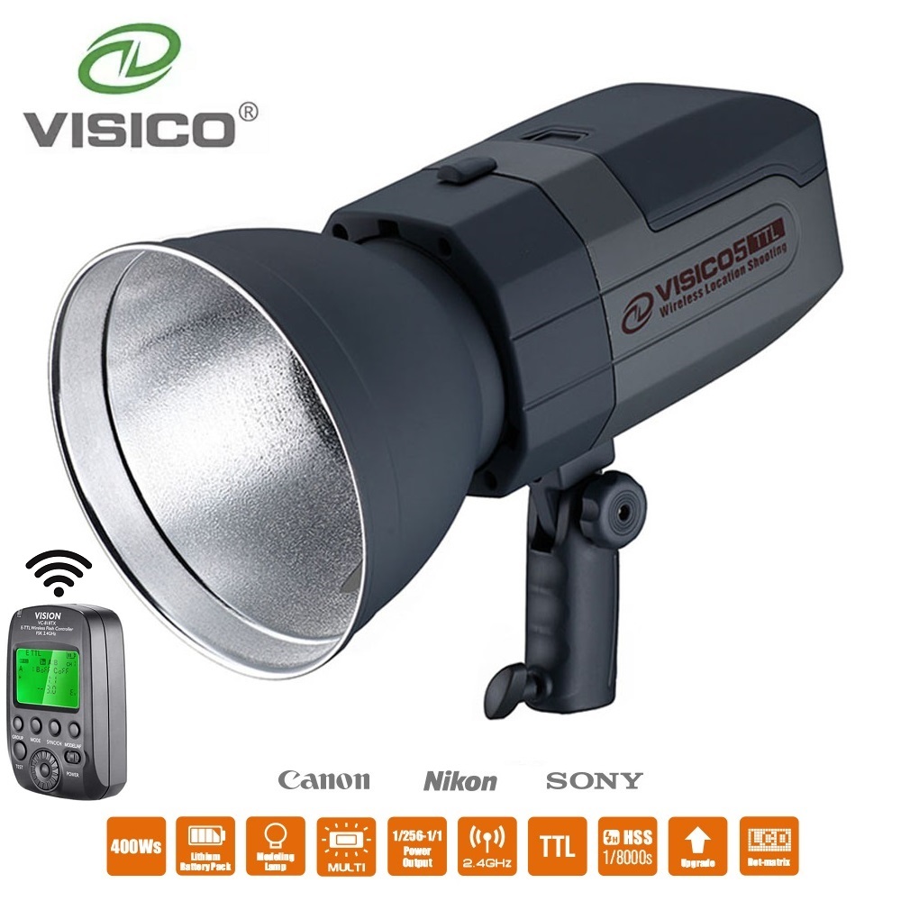 Studio Strobe Hss Ttl - Visico 5II 400Ws TTL HSS حزمة