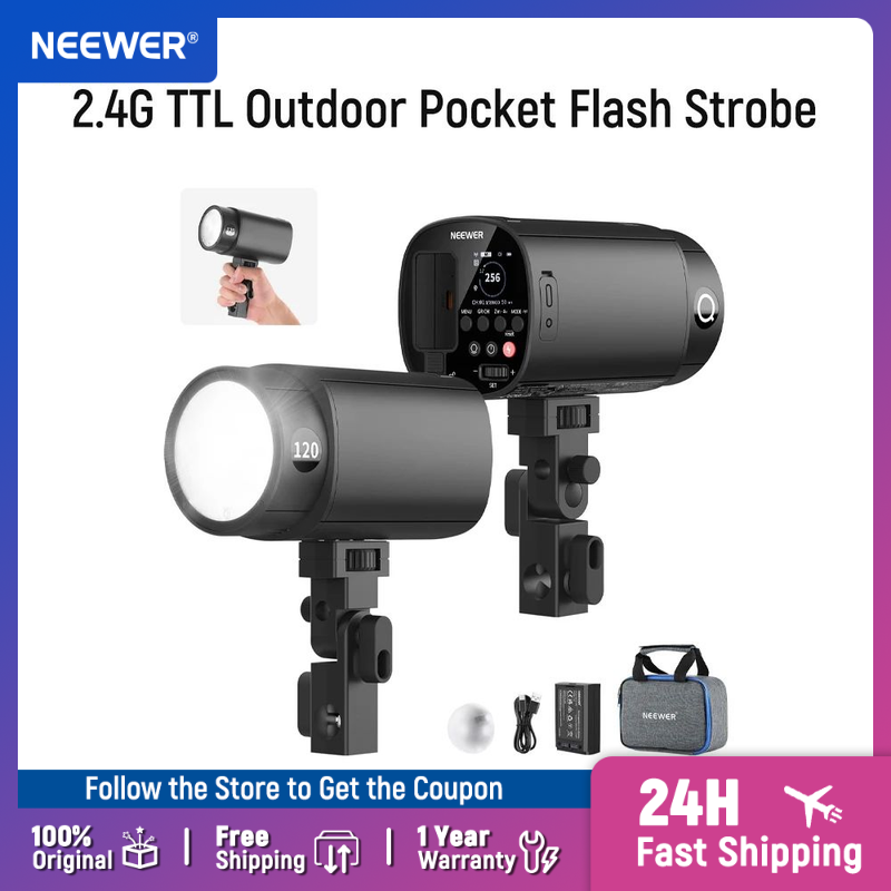 Studio Strobe Hss Ttl - فلاش خارجي NEEWER بقوة 120 واط