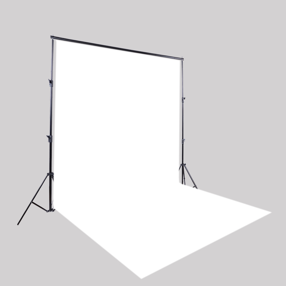 Photography Backdrop Stand Kit - الفينيل الأبيض خلفيات للتصوير الفوتوغرافي سلس