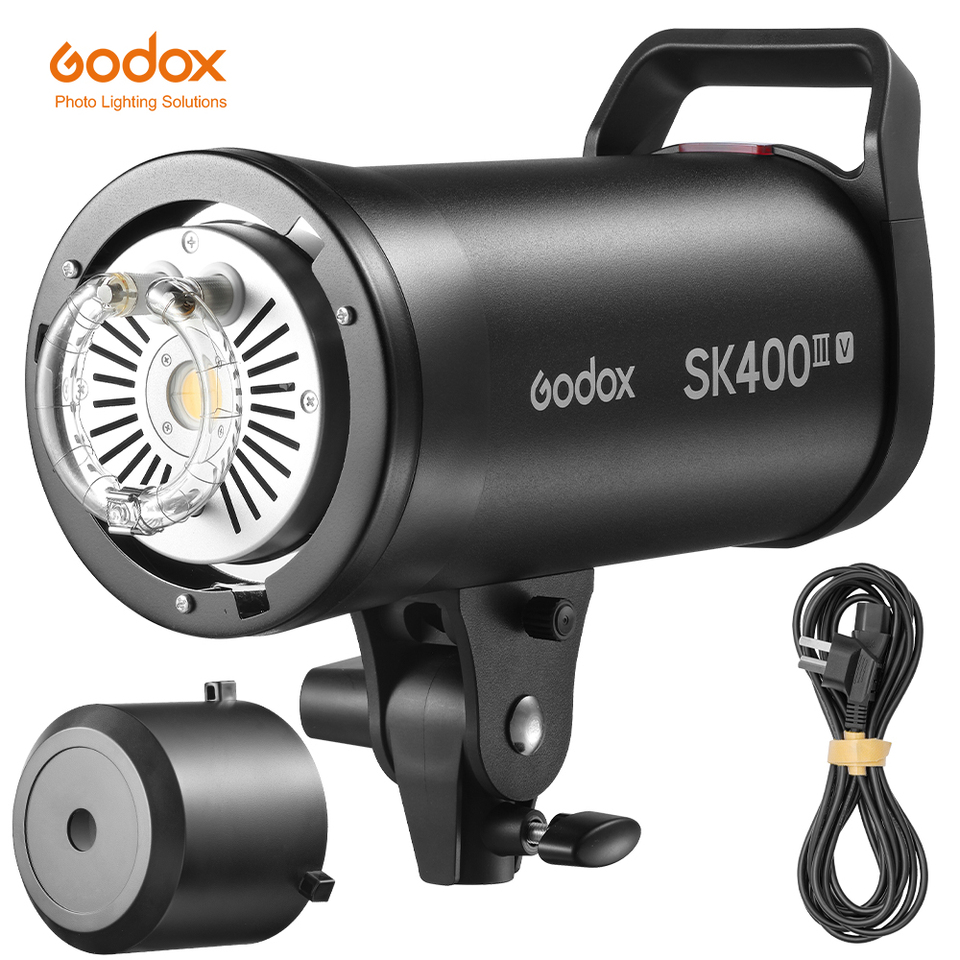 فلاش استوديو احترافي Godox SK4 - مراجعة Studio Flash 400W Bowens Mount وسعره