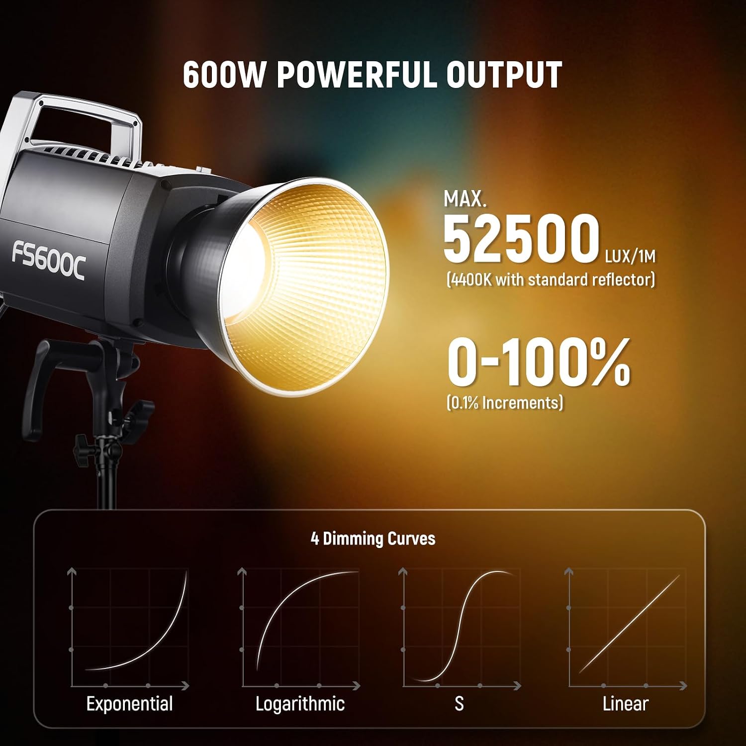نيور FS600C 600 واط إضاءة فيدي - مراجعة Studio Strobe Light 600W وسعره