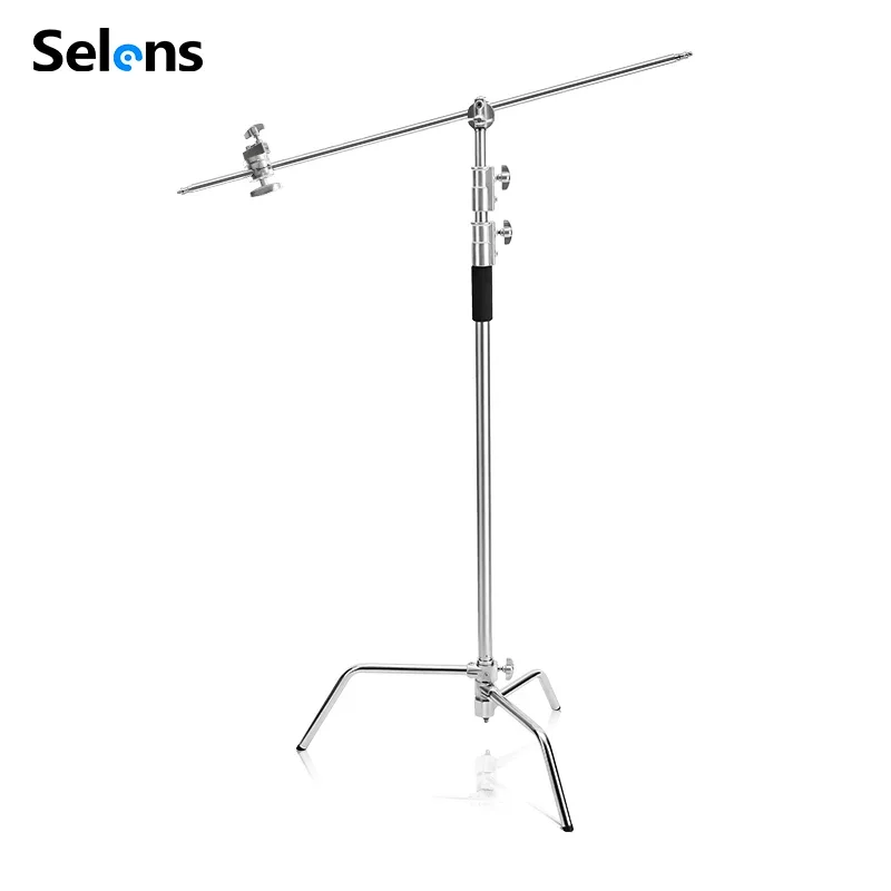 حامل إضاءة من نوع C من سيلينز، - مراجعة Studio Light Stand 3M Heavy Duty وسعره