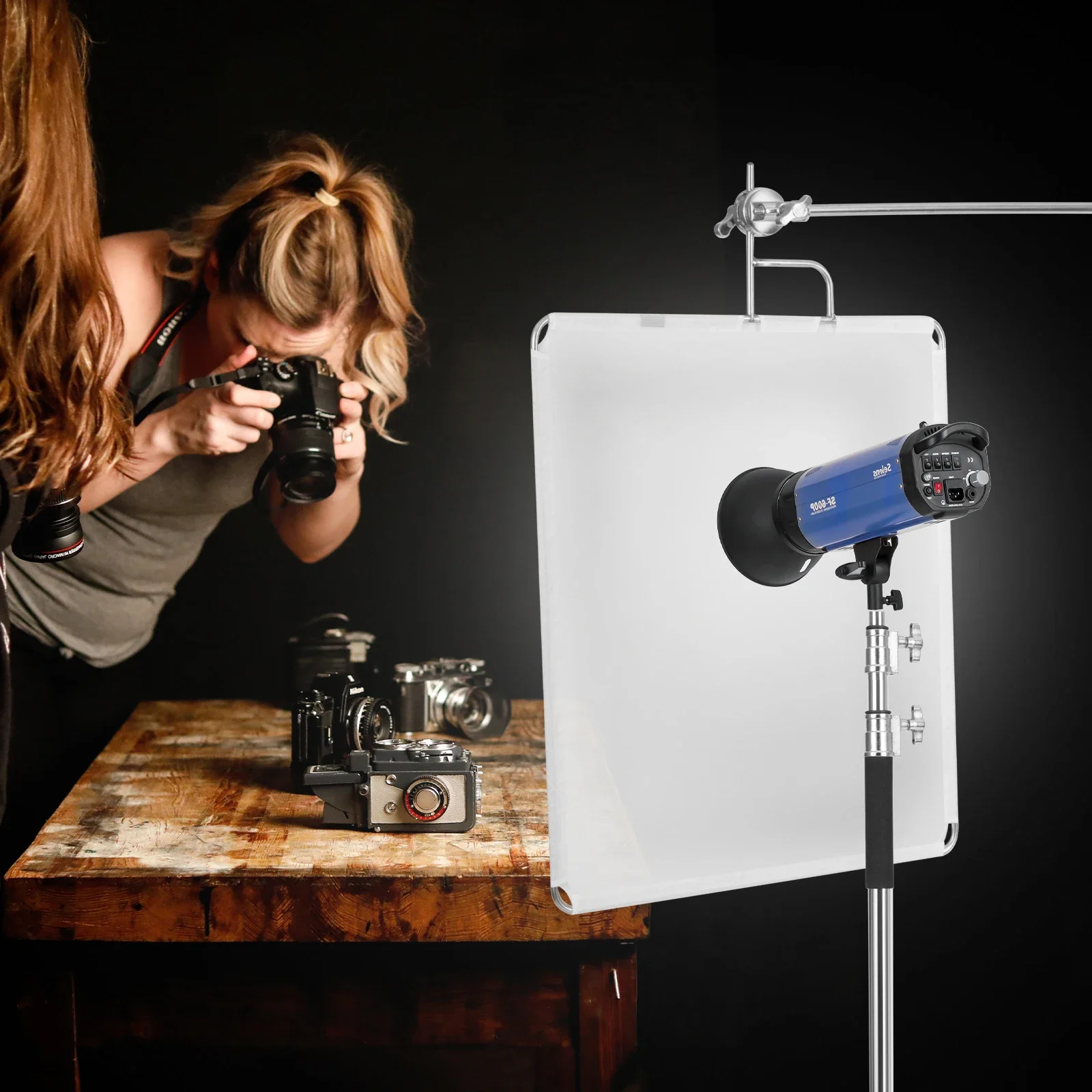 حامل إضاءة من نوع C من سيلينز، - مراجعة Studio Light Stand 3M Heavy Duty وسعره