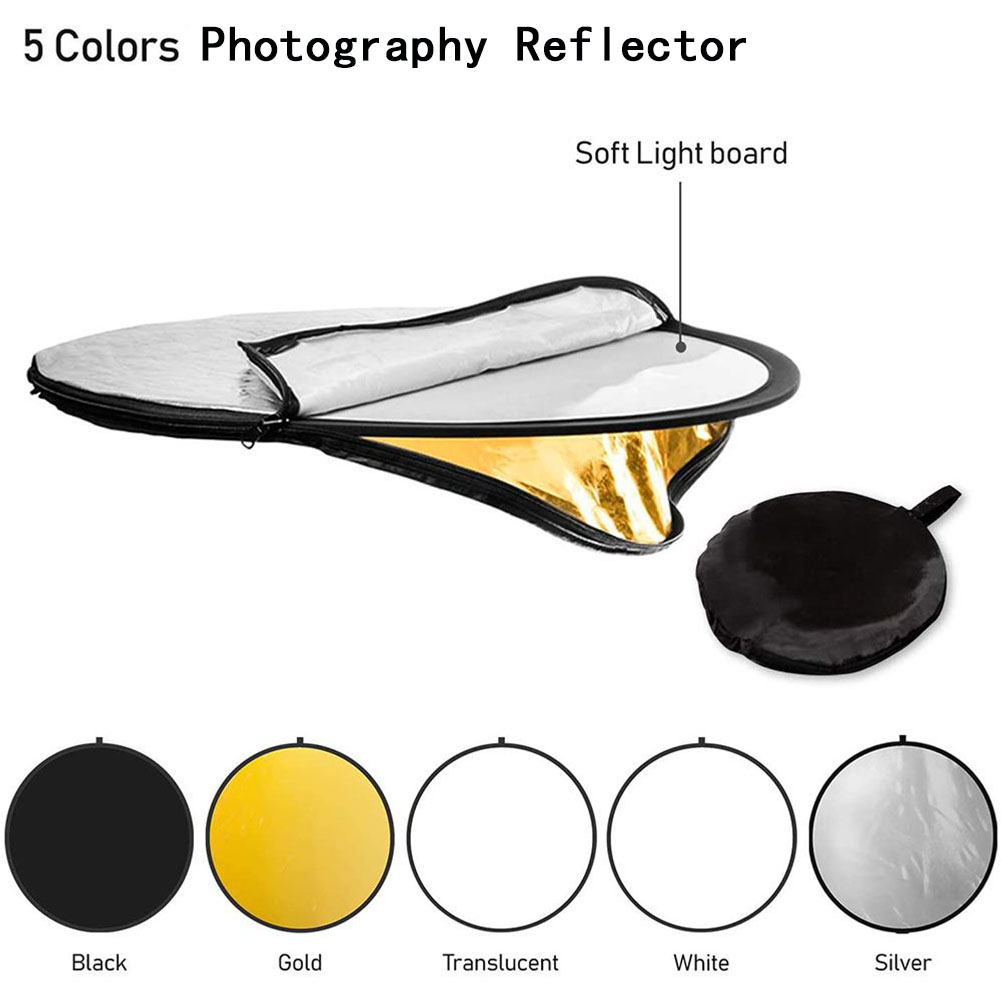طقم عاكس ضوئي 5 في 1 من MYOBO  - مراجعة Reflector 5 In 1 110Cm وسعره