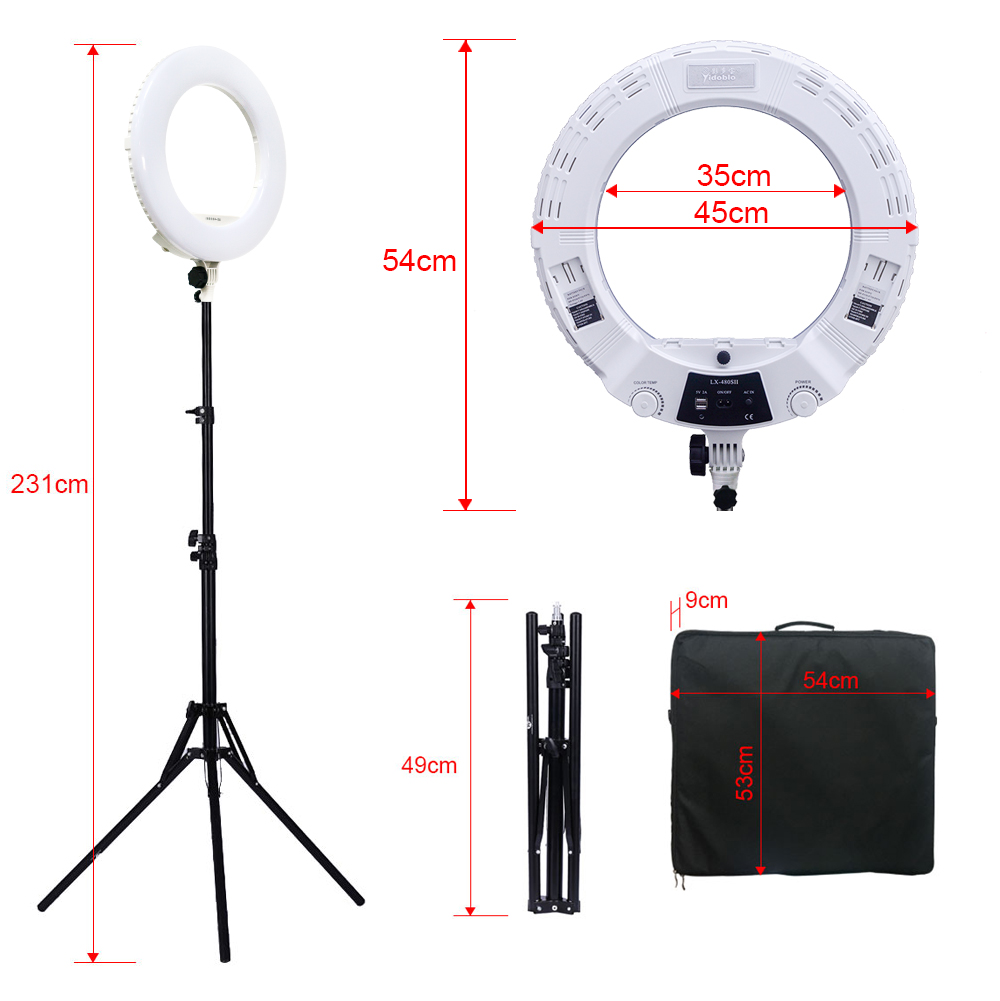 Selfie مصباح مصمم على شكل حلقة - مراجعة Ring Light 18 Inch Studio وسعره