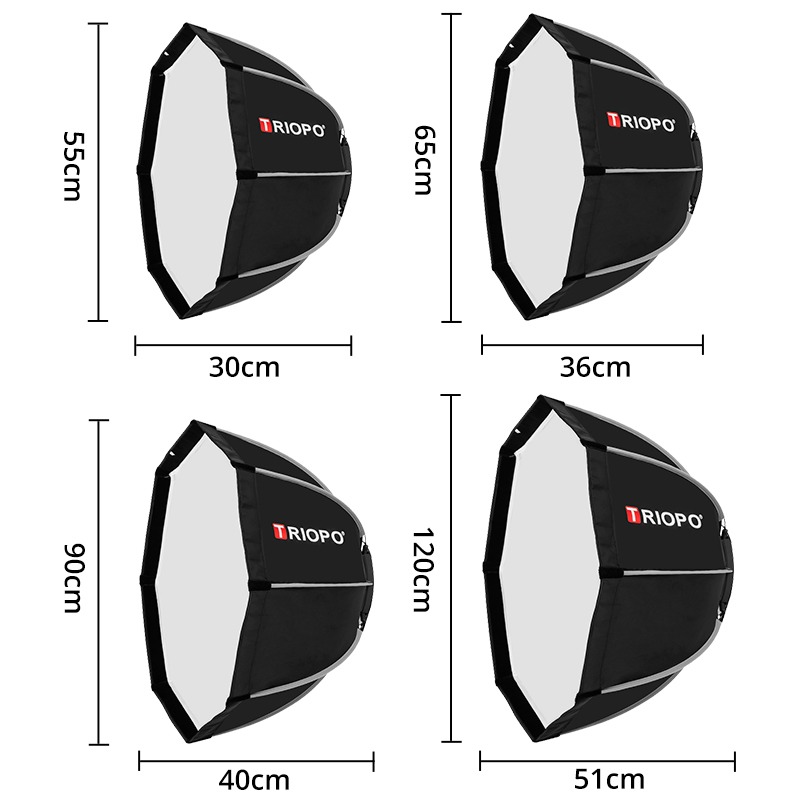 Triopo K2 55 سنتيمتر 65 سنتيمت - مراجعة Softbox 120Cm Octagon وسعره