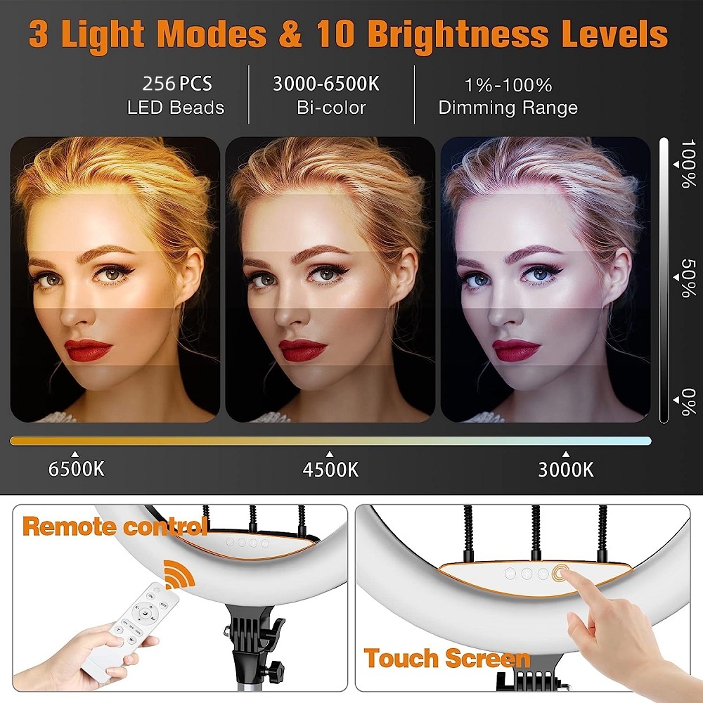 18 بوصة مصباح مصمم على شكل حلق - مراجعة Ring Light 18 Inch Studio وسعره