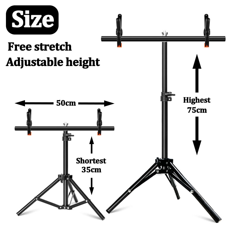 T-شكل خلفيات للتصوير الفوتوغرا - مراجعة Photography Backdrop Stand Kit وسعره