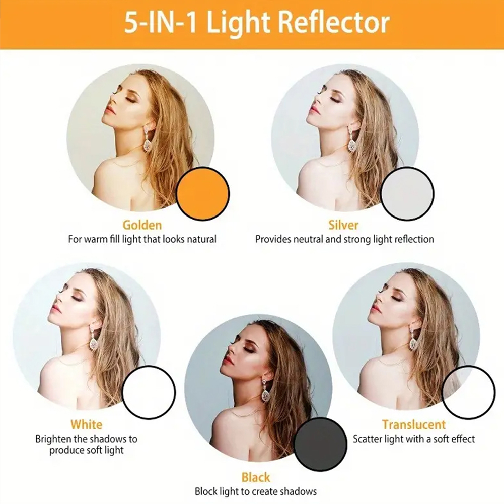 مجموعة عاكسة للتصوير الفوتوغرا - مراجعة Reflector 5 In 1 110Cm وسعره