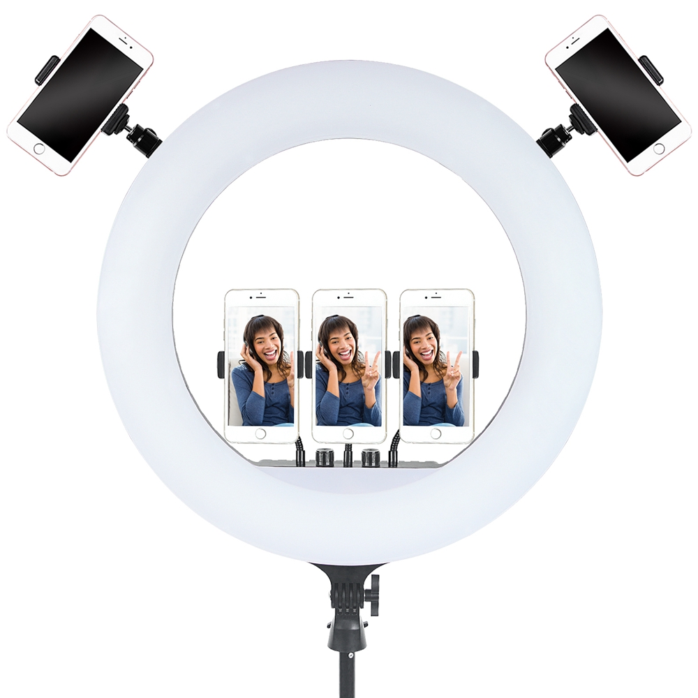 ضوء حلقي مقاس 18 بوصة مع حامل  - مراجعة Ring Light 18 Inch Studio وسعره