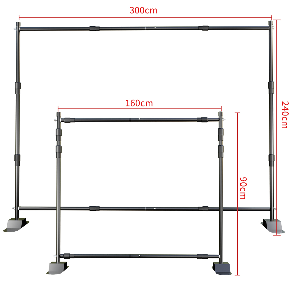 2.4x3M تنوعا الثقيلة خلفية حام - مراجعة Photography Backdrop Stand Kit وسعره