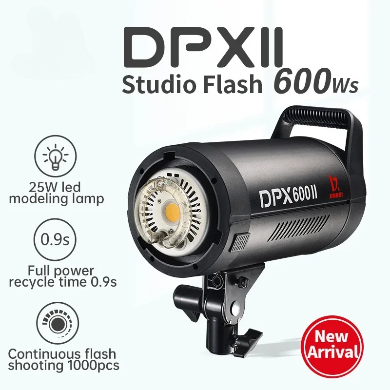 فلاش استوديو تصوير فيديو Jinbe - مراجعة Studio Strobe Light 600W وسعره
