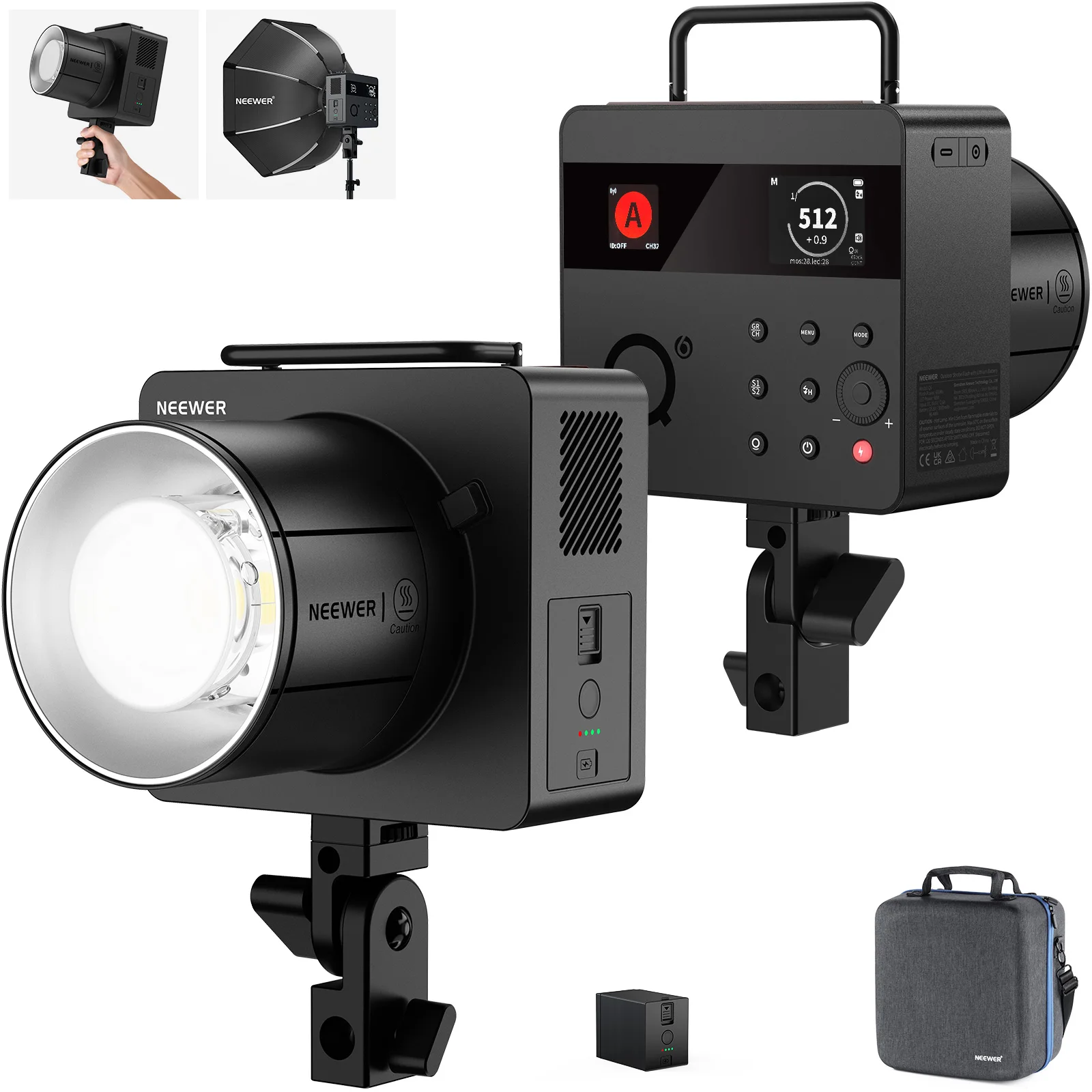 نيور Q6 600 واط 2.4 جيجاهرتز T - مراجعة Studio Strobe Hss Ttl وسعره
