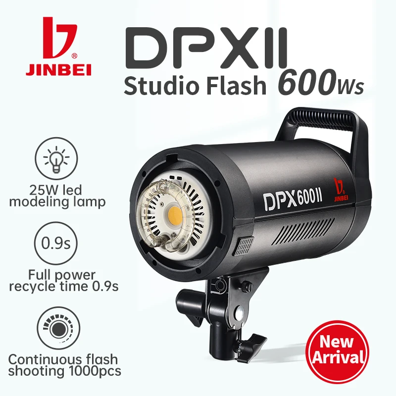 فلاش استوديو تصوير فيديو Jinbe - مراجعة Studio Strobe Light 600W وسعره