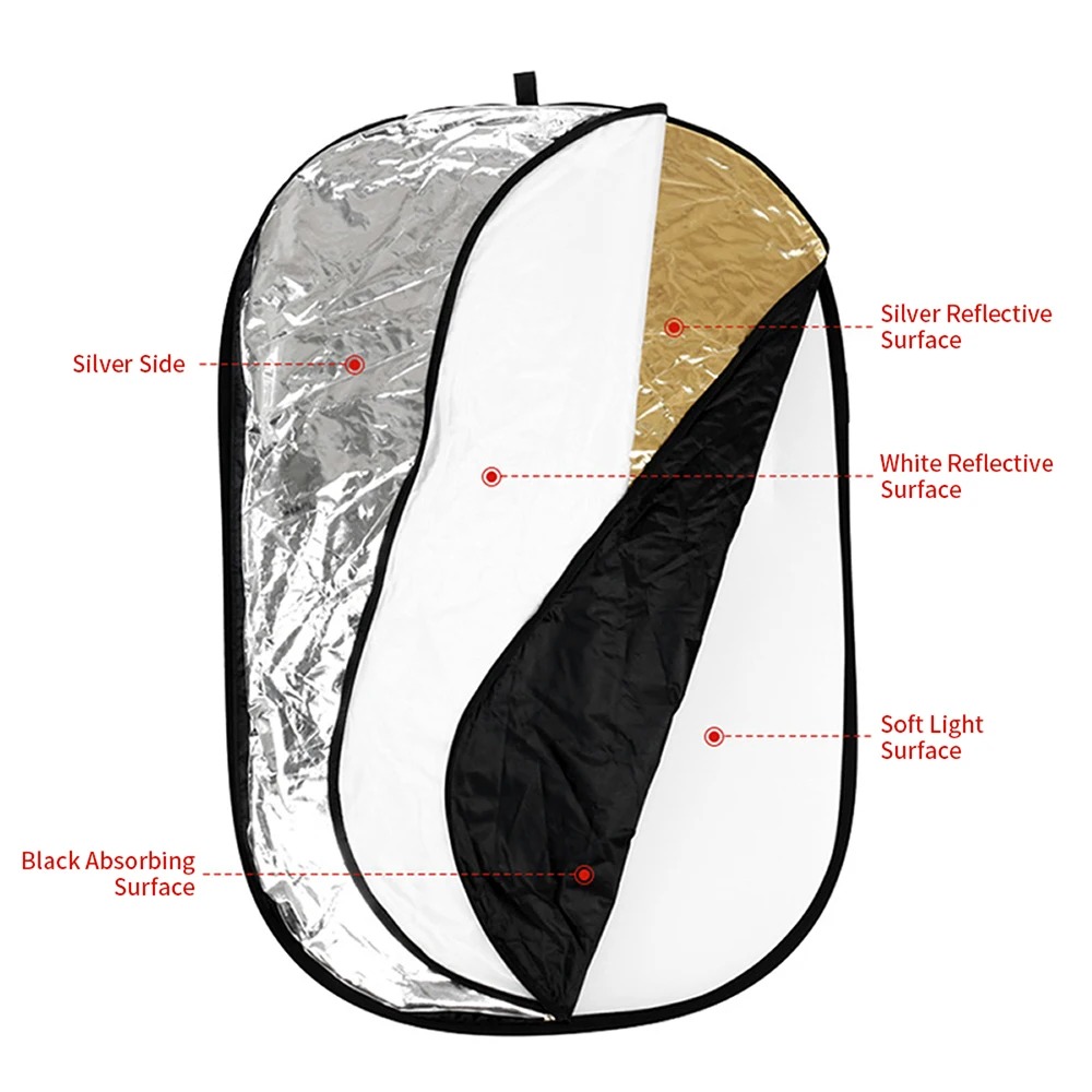 عاكس ضوء قابل للطي 5 في 1 بطول - مراجعة Reflector 5 In 1 110Cm وسعره
