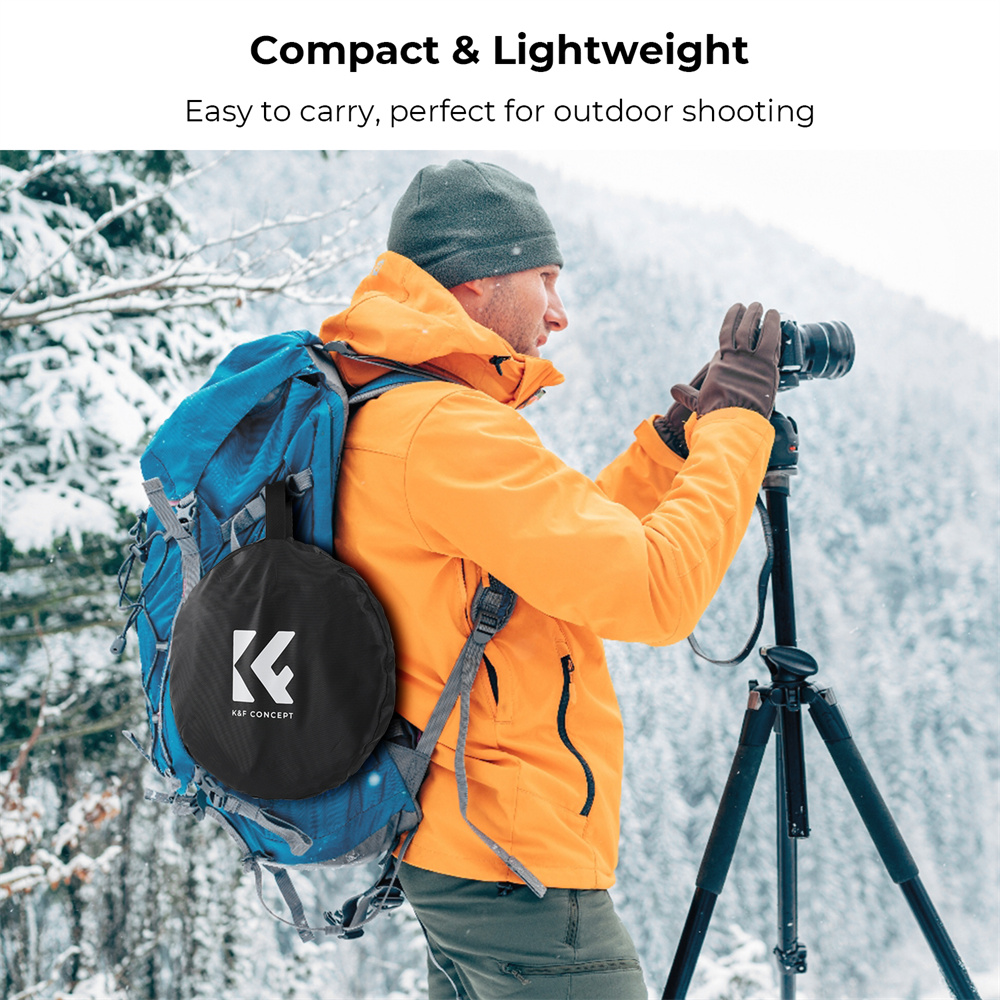 عاكس ضوء K&F CONCEPT 5 في 1 مع - مراجعة Reflector 5 In 1 110Cm وسعره