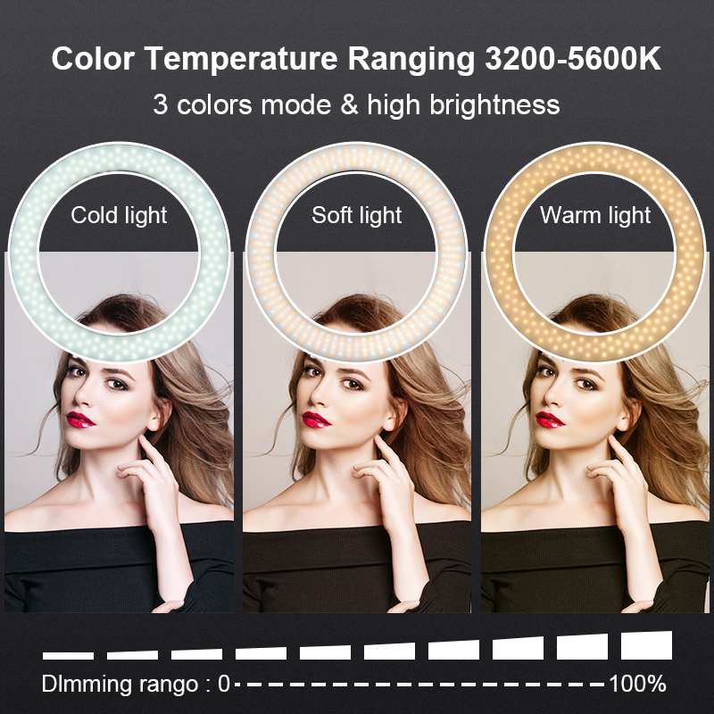 18 بوصة حلقة ضوء مع ترايبود 20 - مراجعة Ring Light 18 Inch Studio وسعره