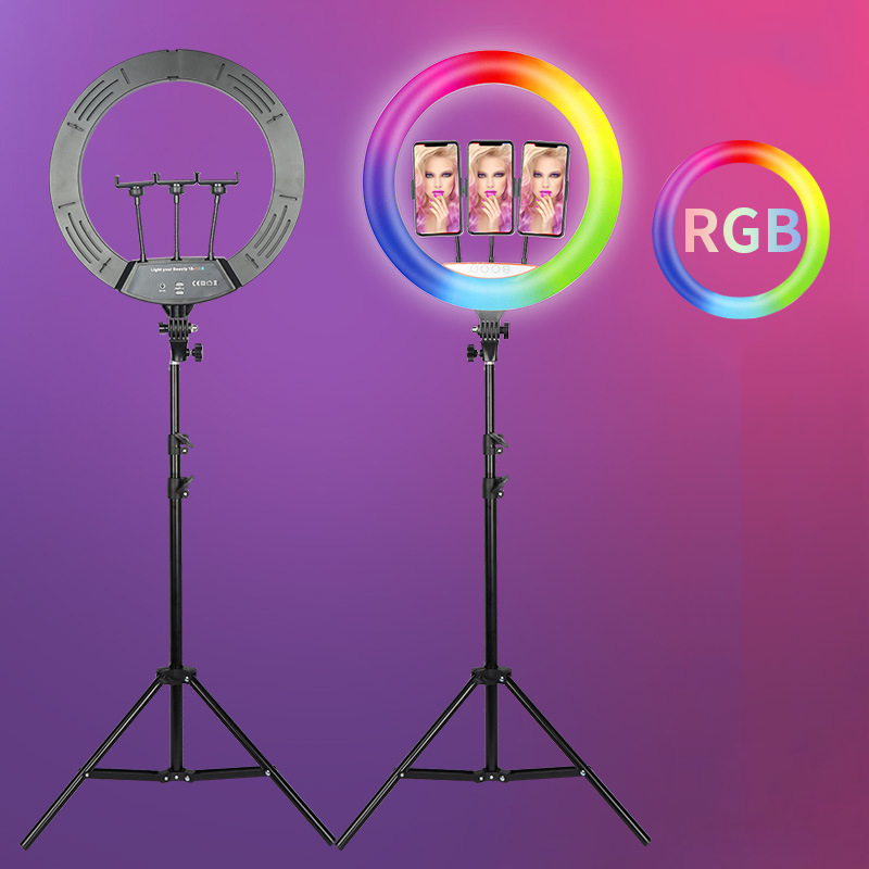 ضوء حلقي RGB مقاس 18 بوصة قابل - مراجعة Ring Light 18 Inch Studio وسعره