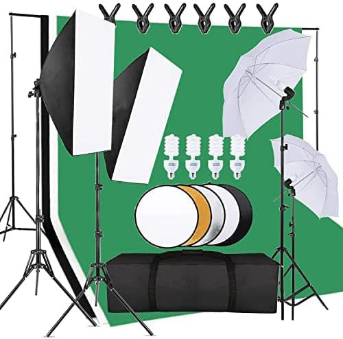 مجموعة معدات استوديو الصور الف - مراجعة Photography Backdrop Stand Kit وسعره