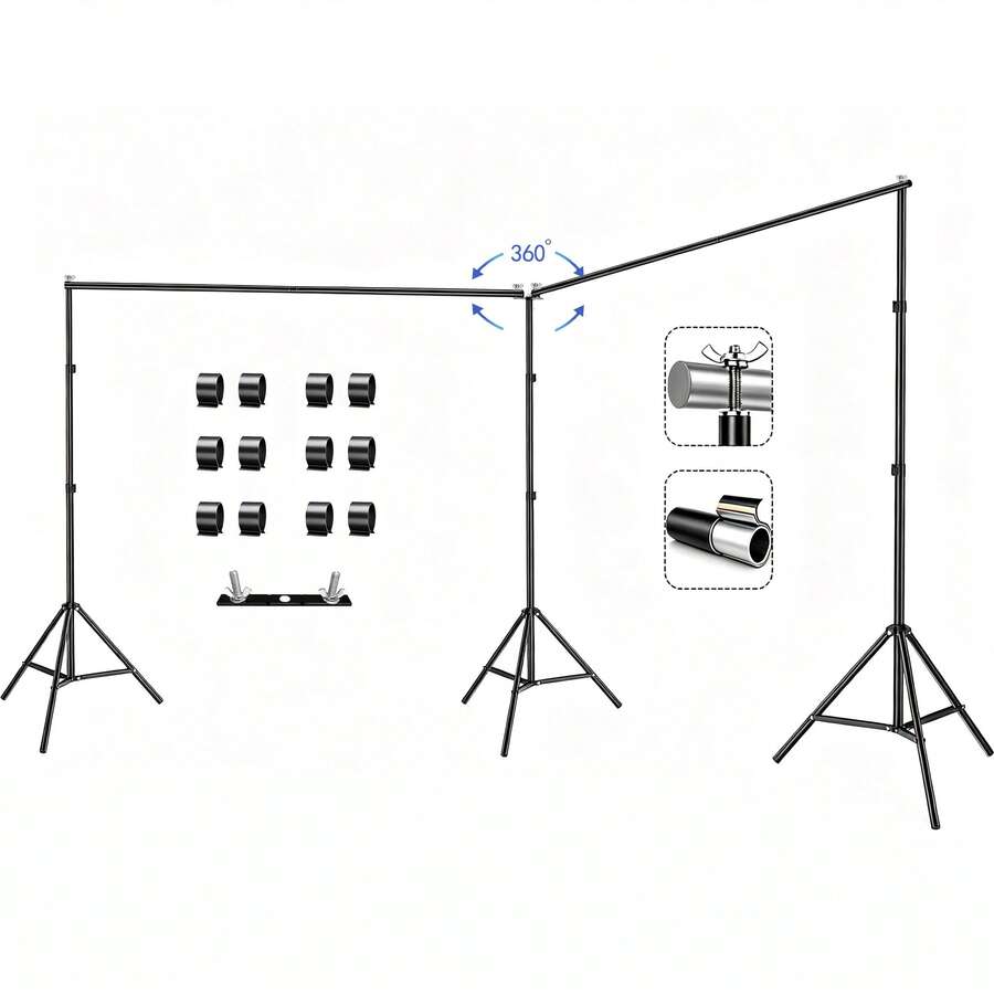 حامل خلفية للتصوير الفوتوغرافي - مراجعة Photography Backdrop Stand Kit وسعره