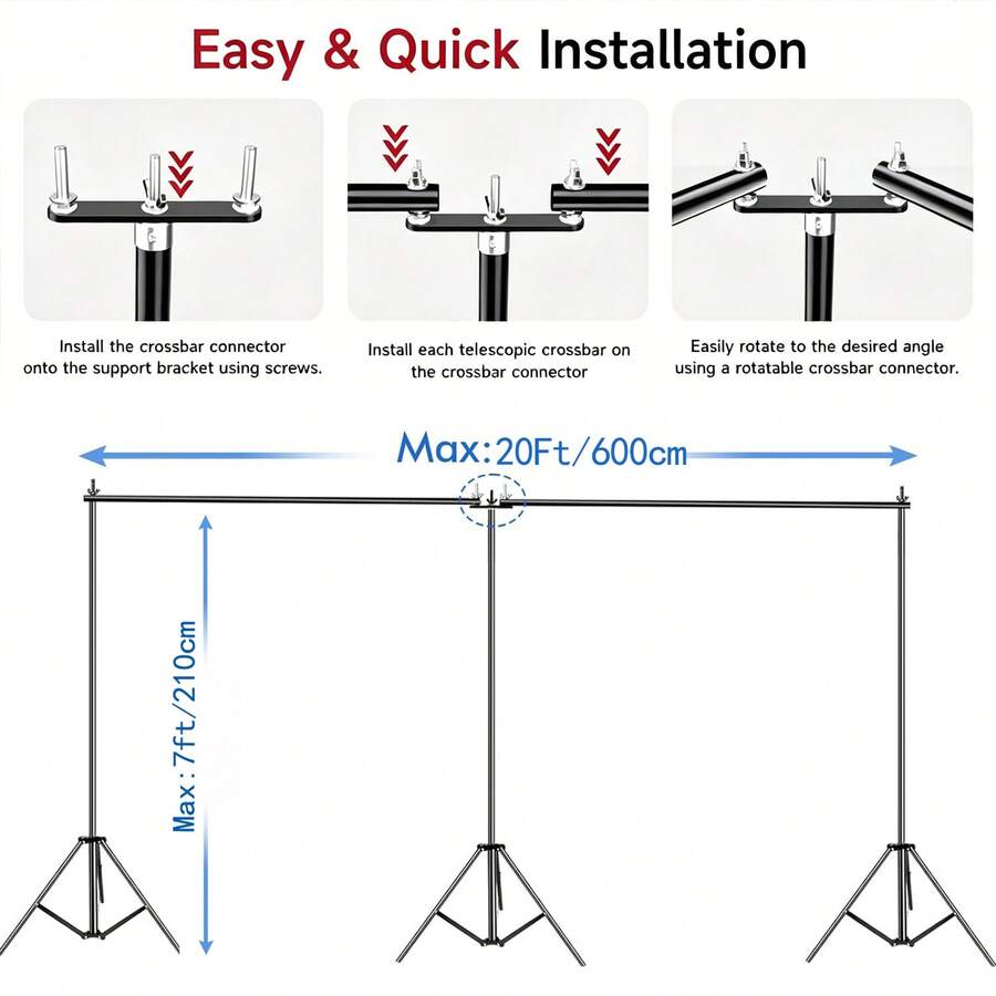 حامل خلفية للتصوير الفوتوغرافي - مراجعة Photography Backdrop Stand Kit وسعره