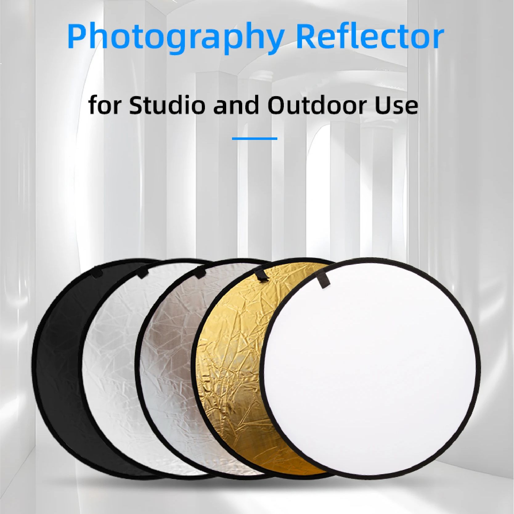 RF01 5in1 للطي جولة التصوير عا - مراجعة Reflector 5 In 1 110Cm وسعره