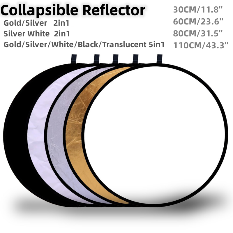 RF01 5in1 للطي جولة التصوير عا - مراجعة Reflector 5 In 1 110Cm وسعره