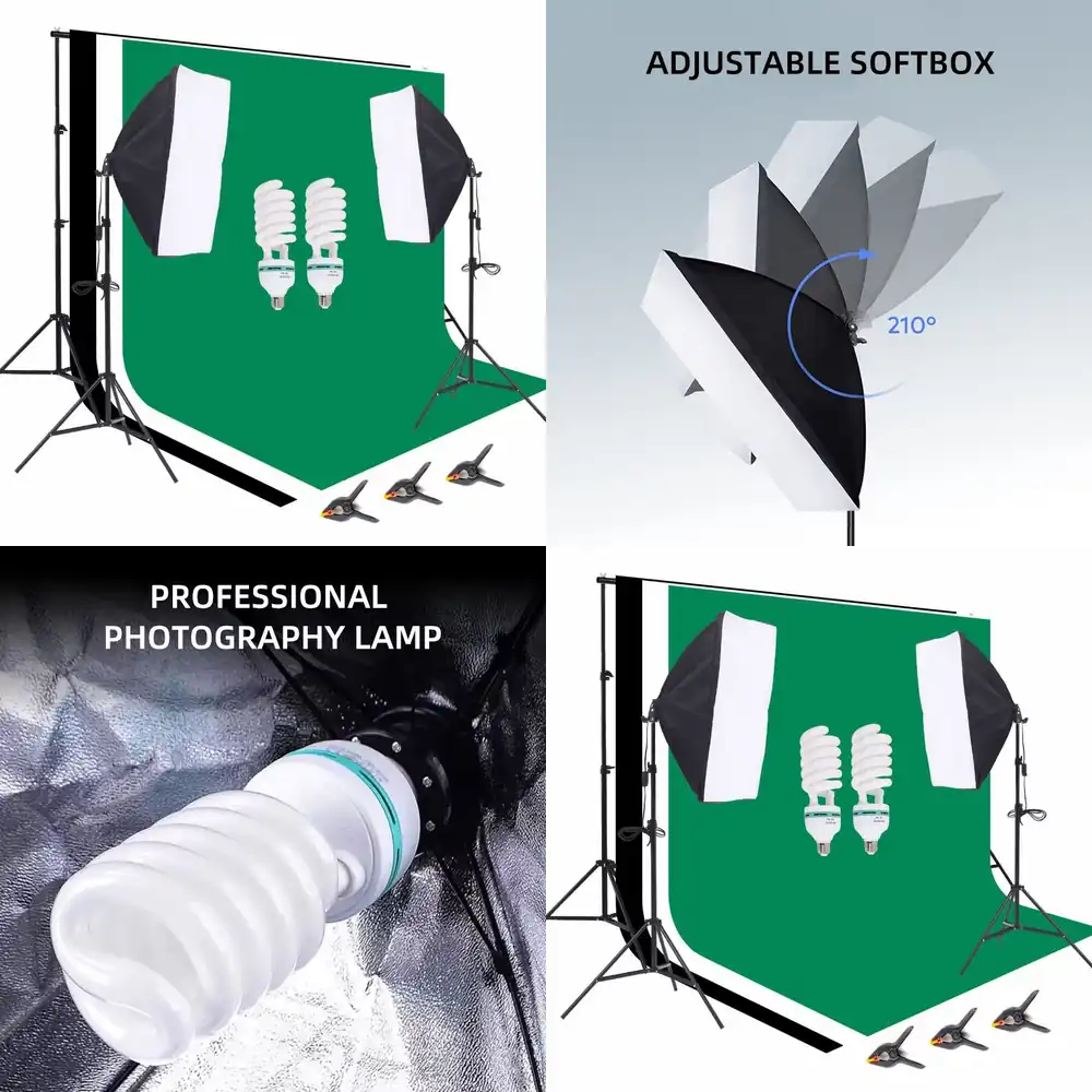 معدات استوديو التصوير الفوتوغر - مراجعة Photography Backdrop Stand Kit وسعره