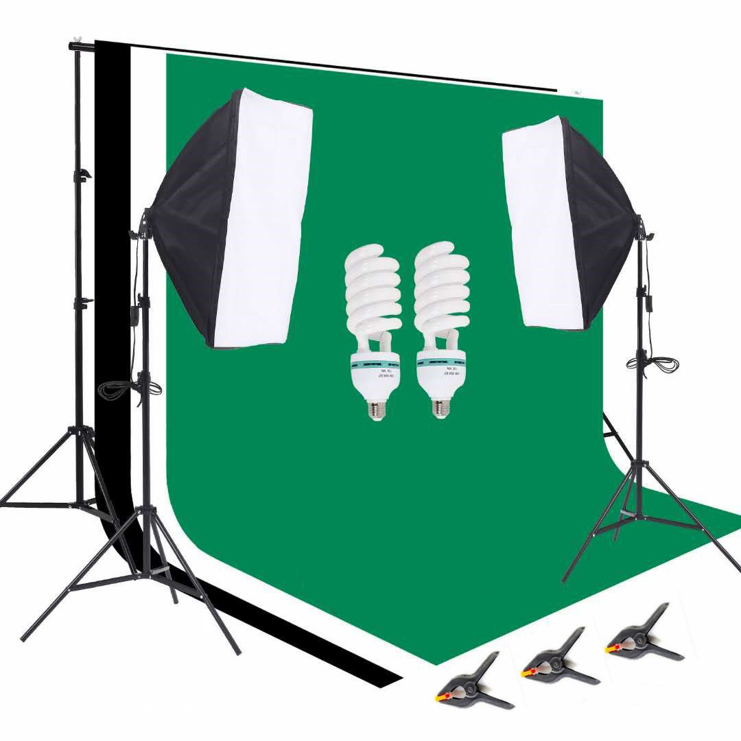 معدات استوديو التصوير الفوتوغر - مراجعة Photography Backdrop Stand Kit وسعره