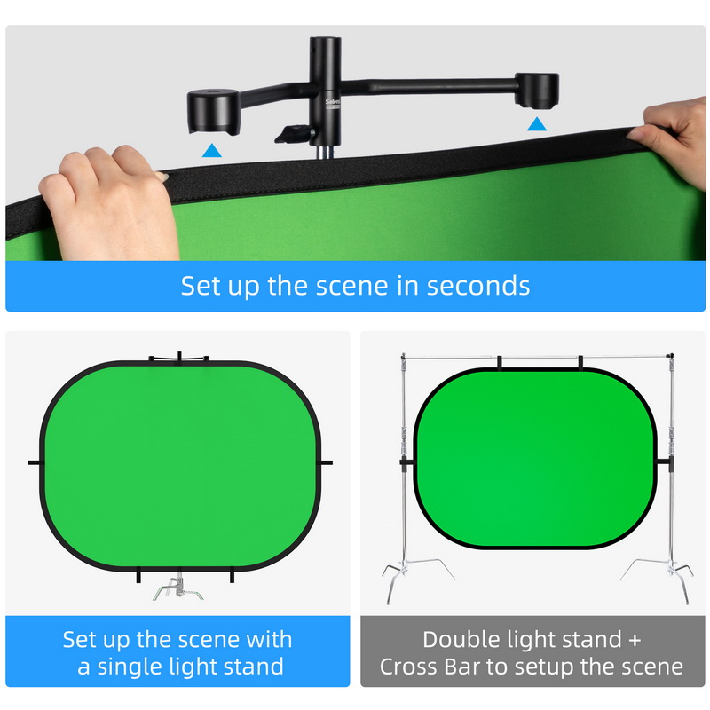 Selens عاكس كليب التصوير كروما - مراجعة Photography Backdrop Stand Kit وسعره