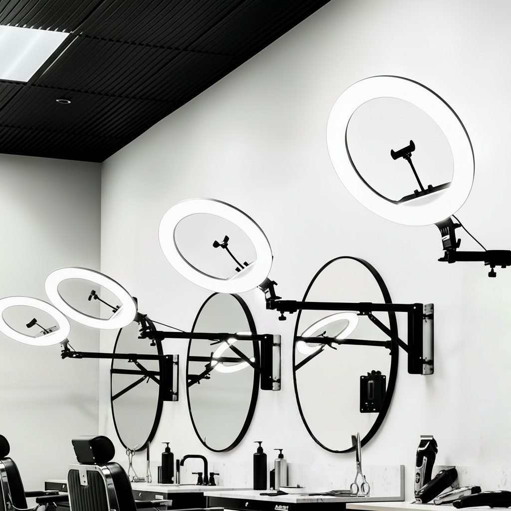 حلقة إضاءة LED قابلة للتعتيم،  - مراجعة Ring Light 18 Inch Studio وسعره