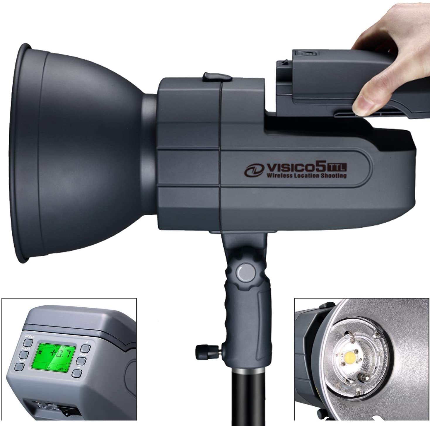 Visico 5II 400Ws TTL HSS حزمة  - مراجعة Studio Strobe Hss Ttl وسعره