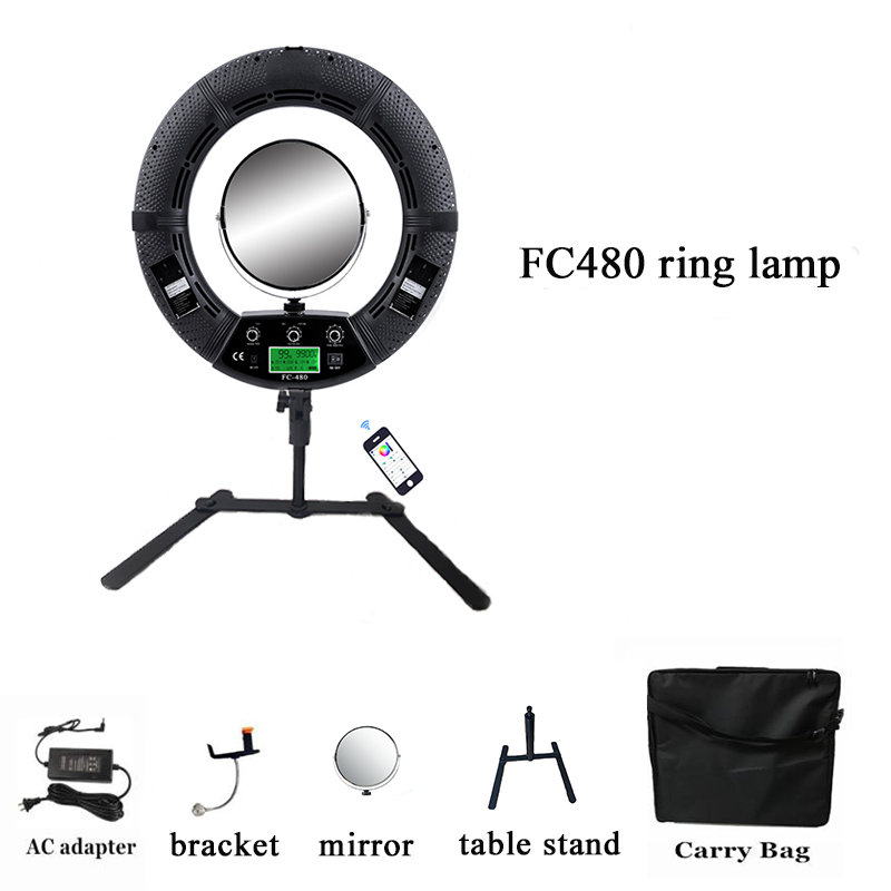 Yidoblo 18 بوصة FC480 RGB LED  - مراجعة Ring Light 18 Inch Studio وسعره