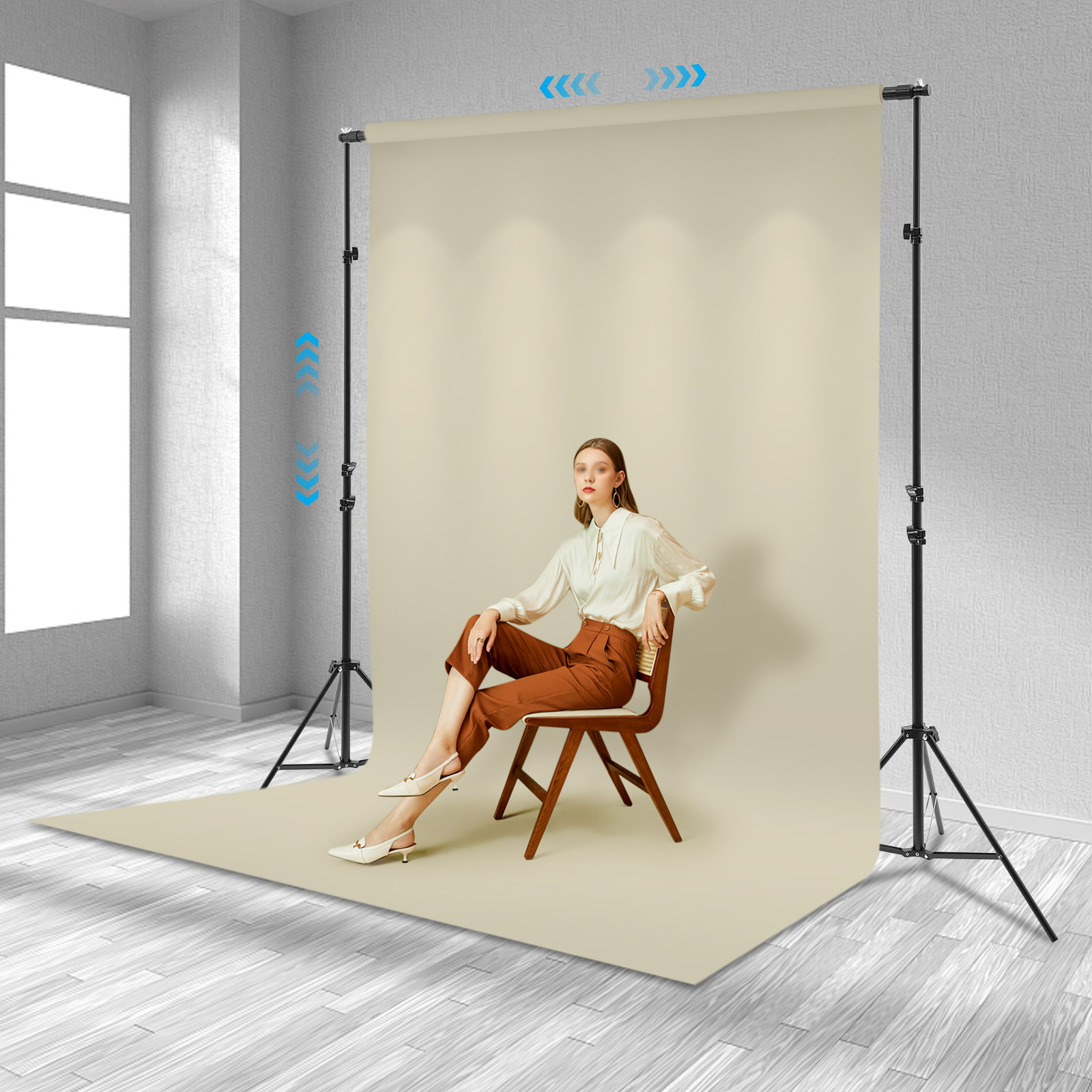 طقم حامل خلفية للتصوير، نظام د - مراجعة Photography Backdrop Stand Kit وسعره