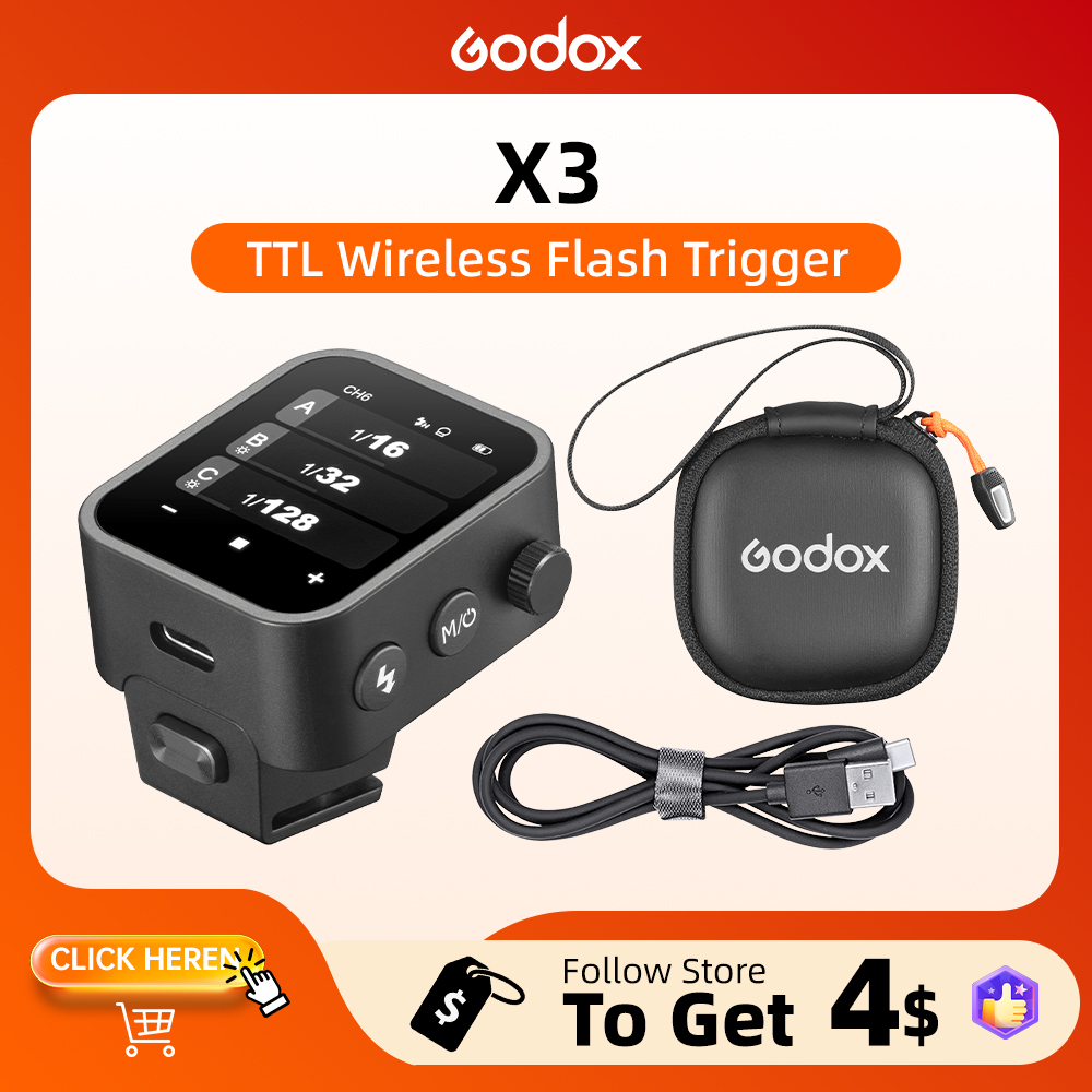 جهاز تحكم لاسلكي Godox X3 TTL  - مراجعة Wireless Flash Trigger 2.4G وسعره