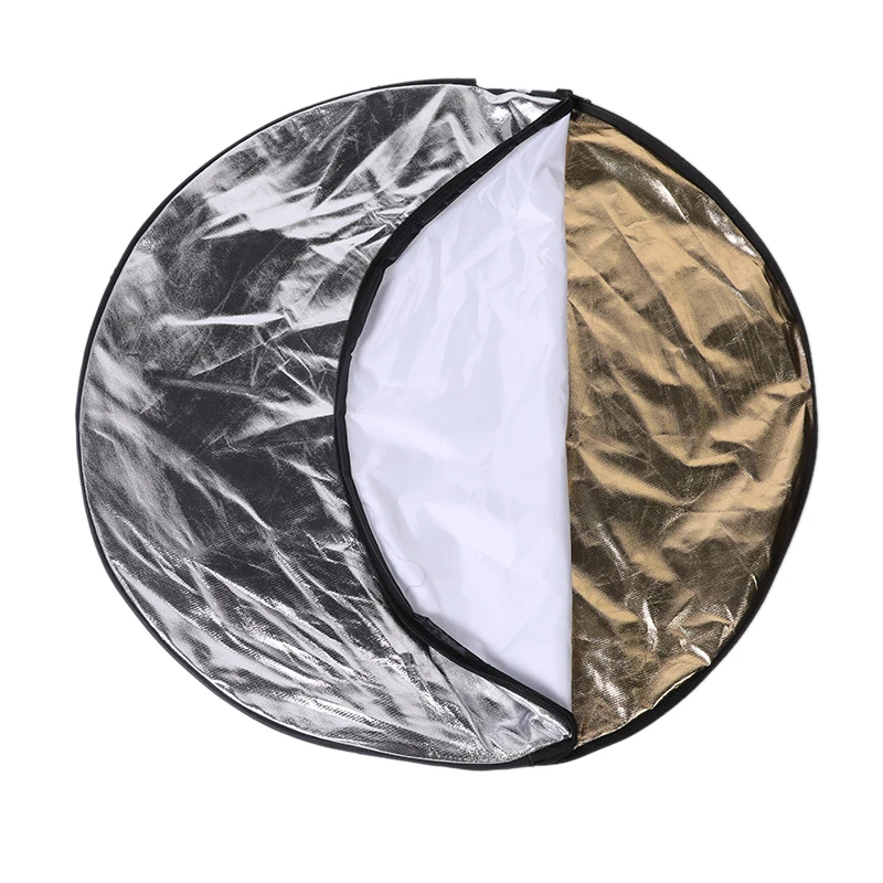 قرص عاكس دائري قابل للطي ، لوح - مراجعة Reflector 5 In 1 110Cm وسعره