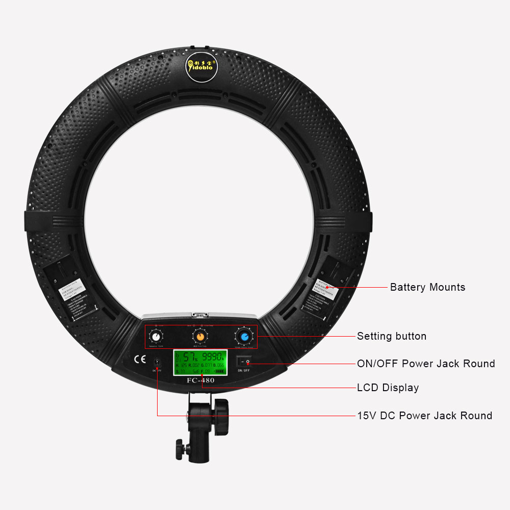 المهنية RGB مصباح مصمم على شكل - مراجعة Ring Light 18 Inch Studio وسعره