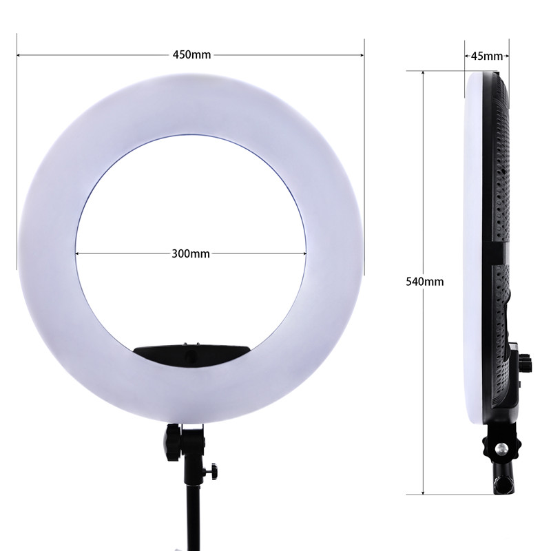 المهنية RGB مصباح مصمم على شكل - مراجعة Ring Light 18 Inch Studio وسعره