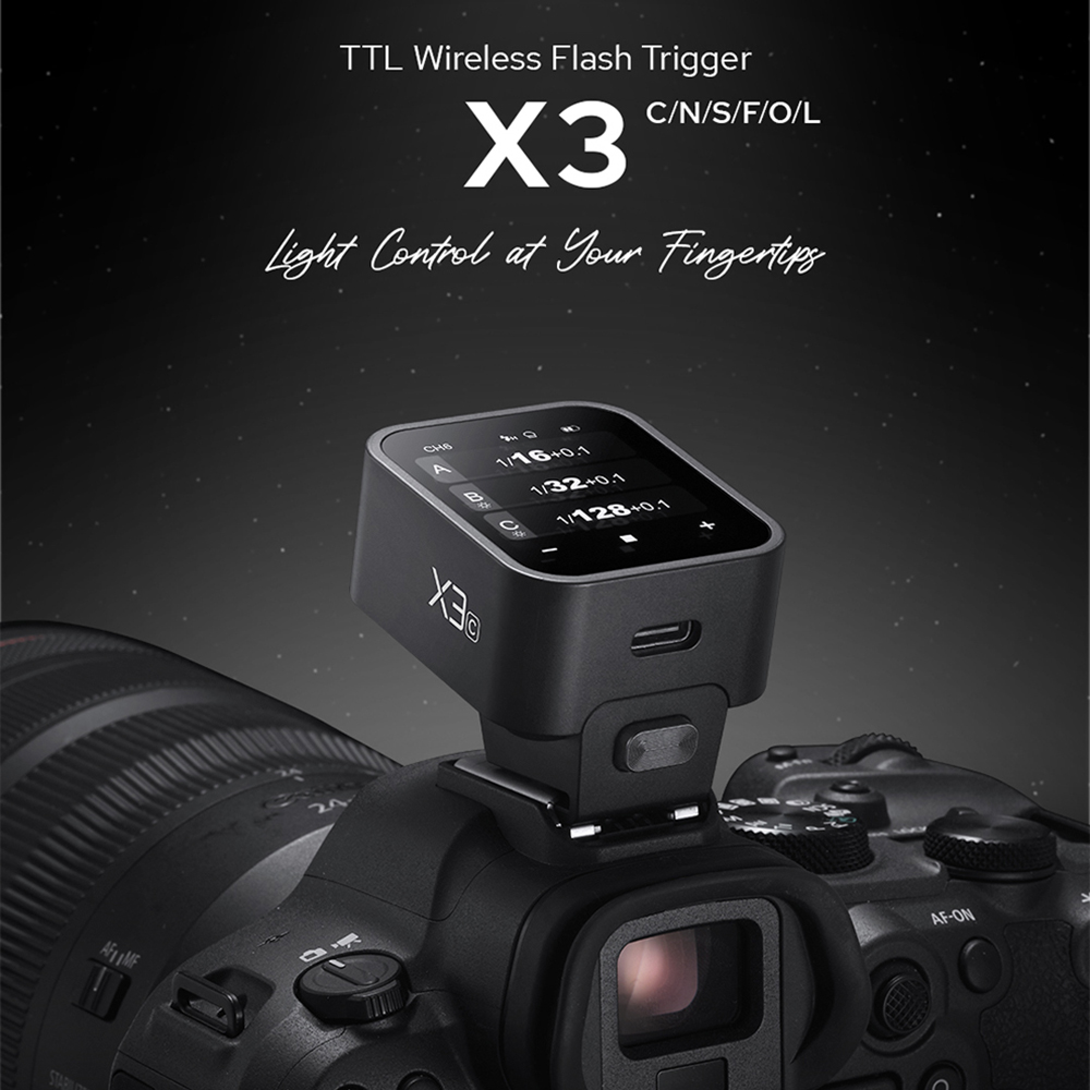 Godox X3 شاشة تعمل باللمس شحن  - مراجعة Wireless Flash Trigger 2.4G وسعره